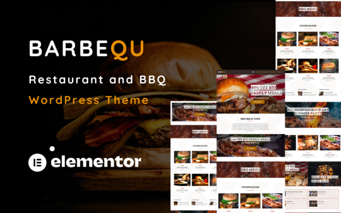 Barbequ - Tema WordPress Satu Halaman untuk BBQ dan Restoran