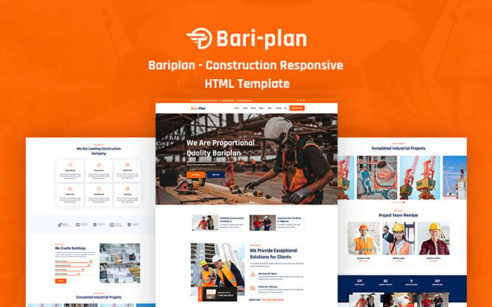 Bariplan – Template Situs Web Konstruksi