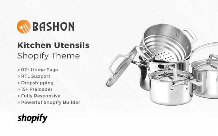 Bashon - Tema Shopify Peralatan Dapur