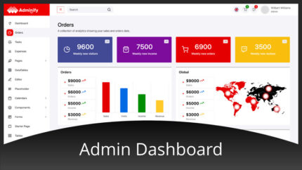 Adminify - Template Admin Bootstrap 5 - Fitur Gambar 1