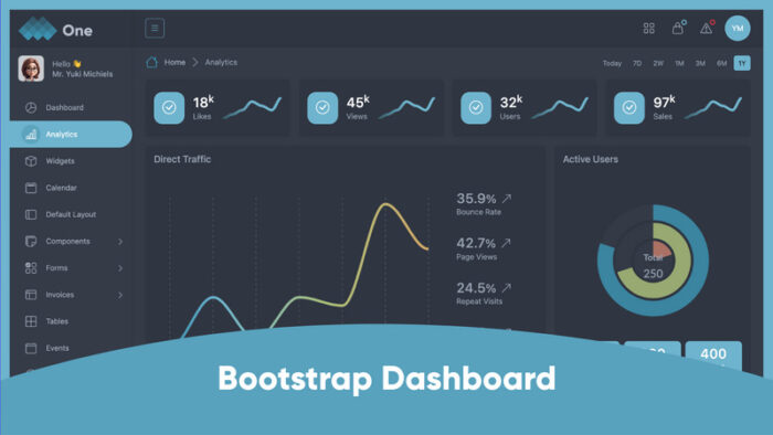 Satu - Template Admin Bootstrap 5 - Fitur Gambar 1