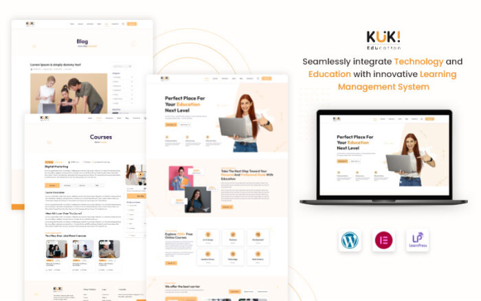 KUKI Education - Tema WordPress LMS - Fitur Gambar 1