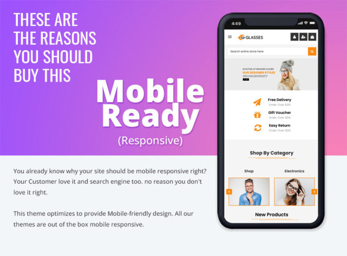 Kacamata - Tema Prestashop Responsif Serbaguna - Fitur Gambar 1