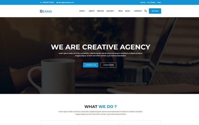 Beama - Tema WordPress Bisnis Agensi