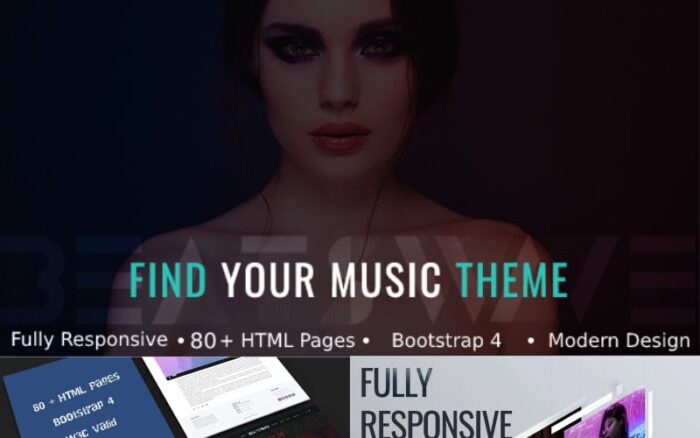 BeatsWave - Musik Kreatif HTML