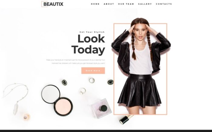 Beautix - Template Halaman Arahan WordPress Beauty Elementor