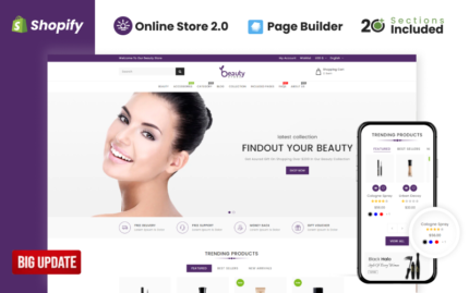 Beauty Cosmetics Store Shopify Theme