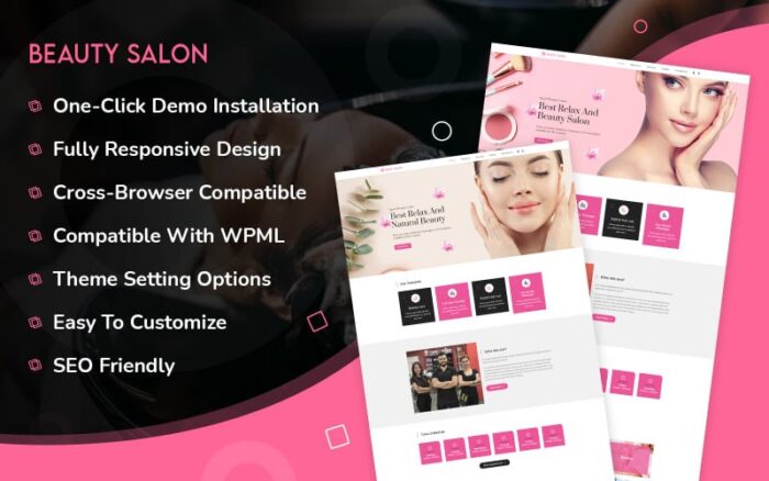 Tema WordPress Serbaguna Salon Kecantikan dengan Generator Konten AI