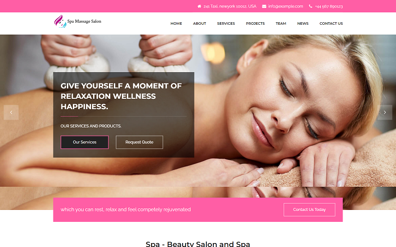 Template HTML Salon Pijat Spa Kecantikan