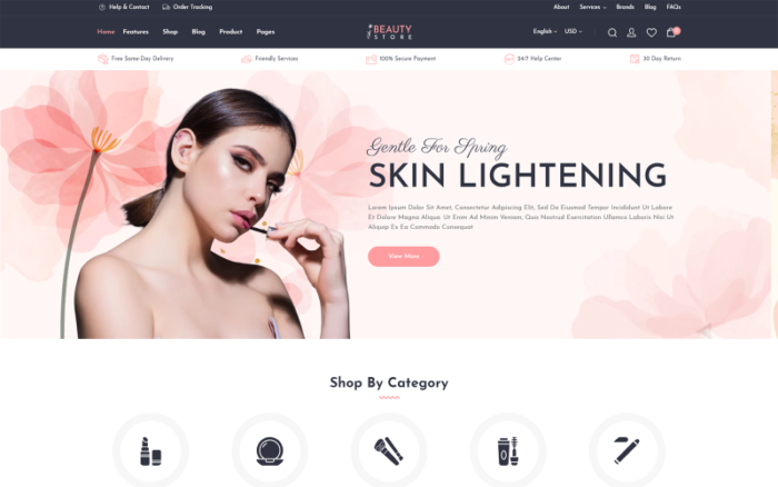 BeautyStore - Skincare and Cosmetics Shopify  2.0 Theme