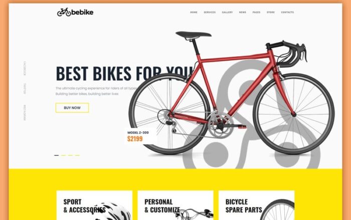 Bebike - Template HTML Toko Sepeda Olahraga