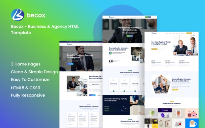 Becox – Template HTML Keuangan dan Konsultasi8