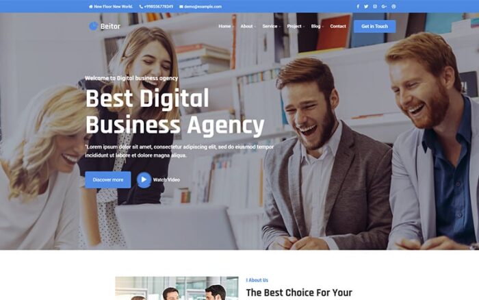 Beitor - Template Situs Web Responsif Bisnis Konsultasi