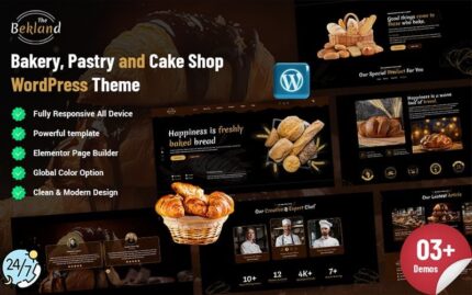 Bekland - Tema WordPress Toko Roti, Kue, dan Kue