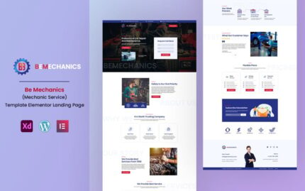 Bemechanics Ready to use Elementor Landing Page