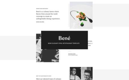 BENE - Elegant Restaurant Html Template