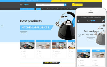 Beta Shop - Theme for Kitchen Appliances WooCommerce Theme