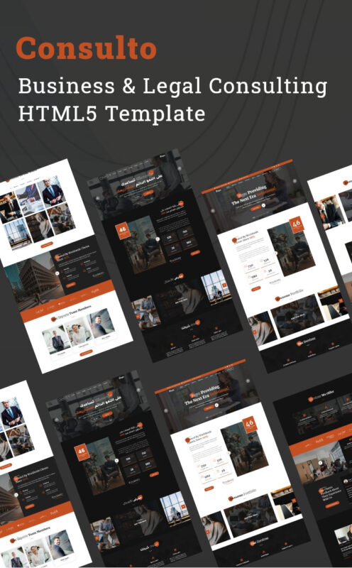 Consulto - Konsultasi Bisnis & Hukum Bootstrap 5 Template Situs Web HTML5 Responsif - Fitur Gambar 1