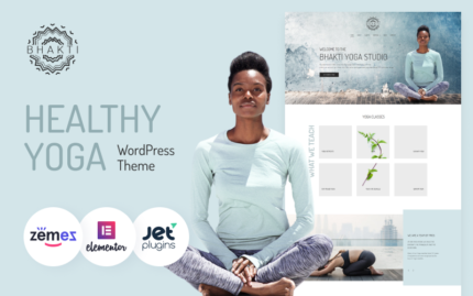 Bhakti - Template WordPress Tema Yoga Multifungsi dan Sehat