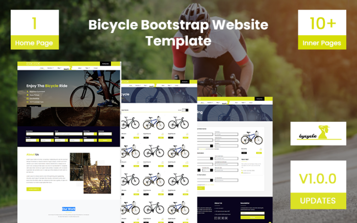 Templat Situs Web Bootstrap Sepeda