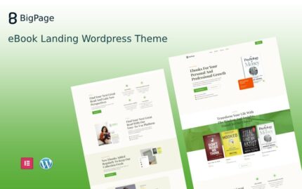 Bigpage - eBook Landing Wordpress Theme