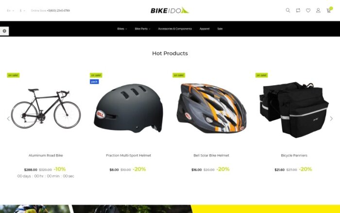 BikeIdol - Tema PrestaShop Toko Sepeda