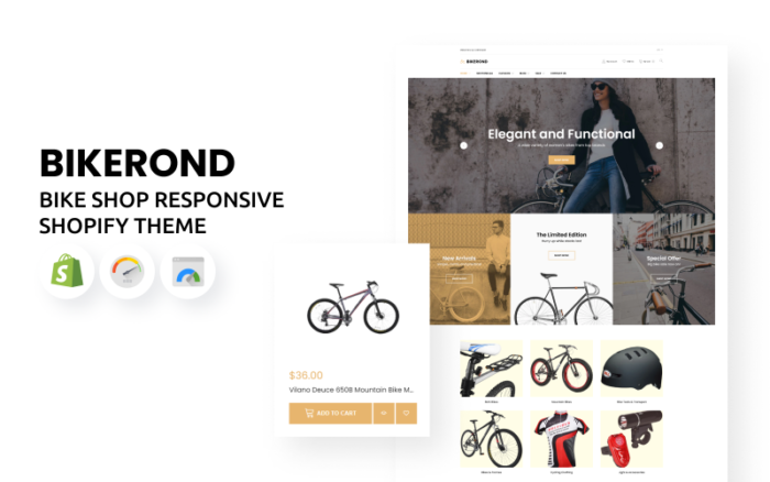 BikeRond - Tema Shopify Responsif Toko Sepeda