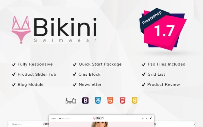 Tema PrestaShop Toko Pakaian Renang Bikini