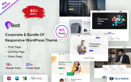 Bikot - Corporate & Bundle Of Responsive WordPress Theme