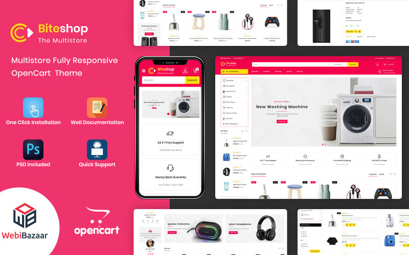 Biteshop - Template OpenCart Toko Elektronik