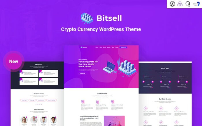 Bitsell - Tema WordPress Responsif Mata Uang Kripto