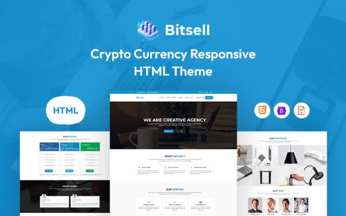 Bitsell – Template Situs Web Mata Uang Kripto