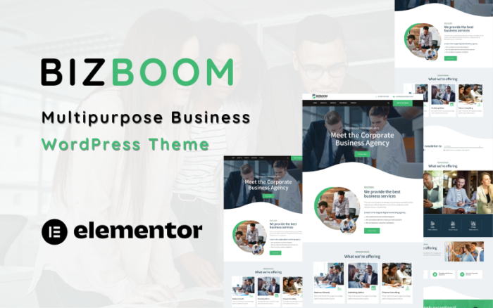 Bizboom - Tema WordPress Bisnis Serbaguna