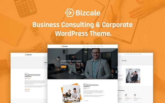 Bizcale – Tema WordPress Elementor Perusahaan Konsultasi Bisnis