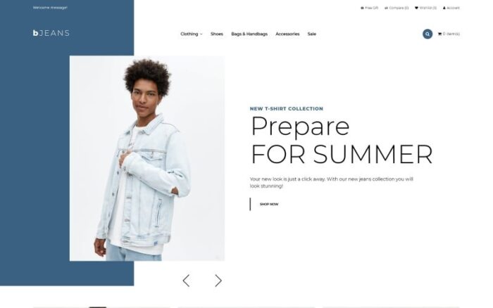 BJeans - Template OpenCart E-dagang Jeans Modern