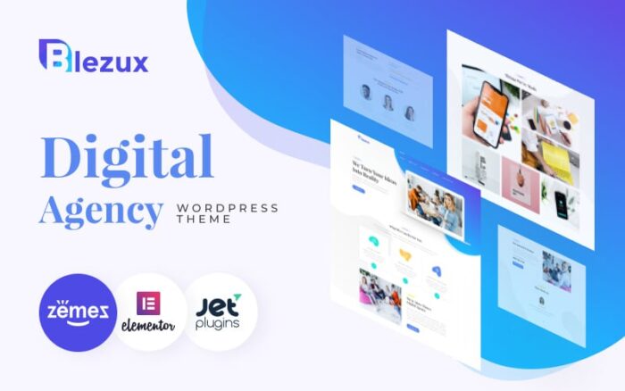 Blezux - Digital Multipurpose Modern WordPress Elementor Theme