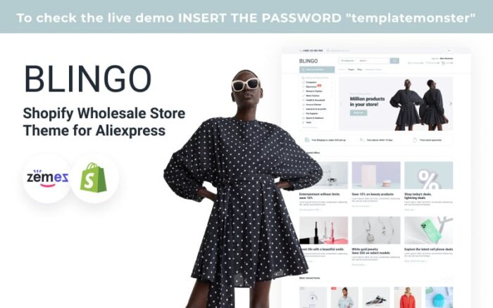 Blingo - Tema Toko Grosir Shopify untuk Aliexpress