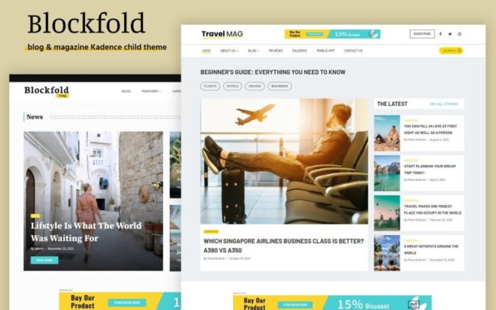 Blockfold - Tema WordPress Blog, Portofolio, dan Majalah