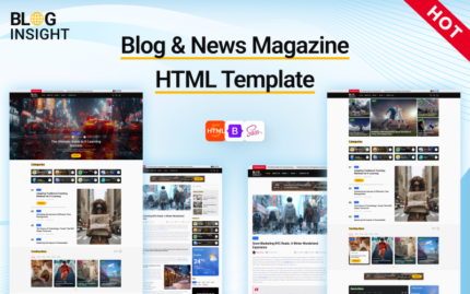 Blog Insight - Template HTML Blog dan Majalah dengan Berbagai Opsi Tata Letak