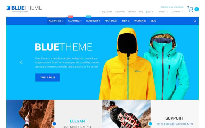 Blue Magento Theme