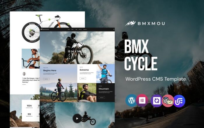 bmxmou - BMX And Bicycle Shop WordPress Elementor Theme