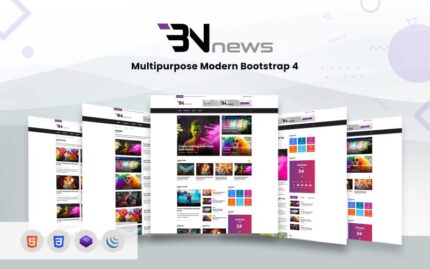 Bn News - Magazine & Blog Bootstrap Website template