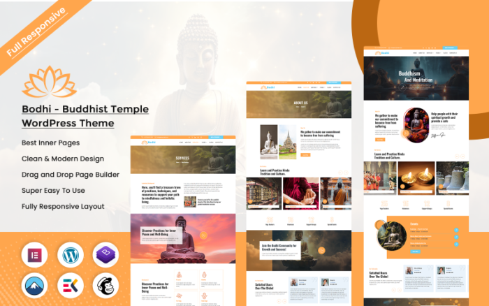 Bodhi - Tema Wordpress Kuil Budha