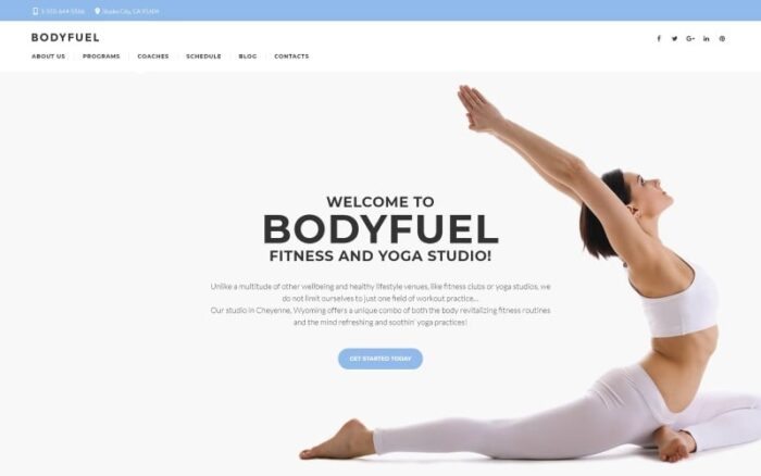 BodyFuel - Tema WordPress Kebugaran & Yoga