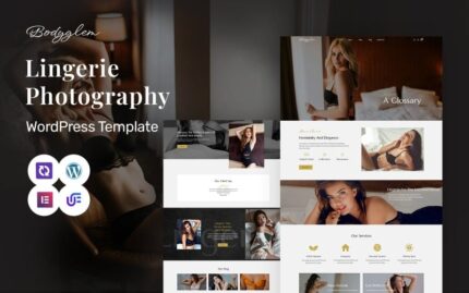 Bodyglem - Lingerie And Bikini Modern Photography WordPress Elementor Theme