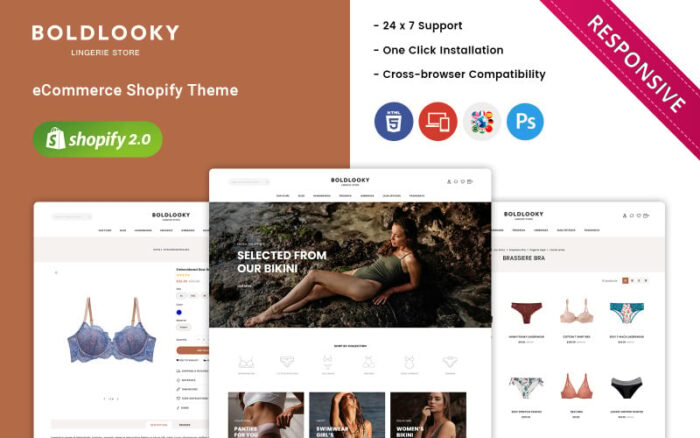 Boldlooky - Tema Shopify Toko Lingerie & Bikini