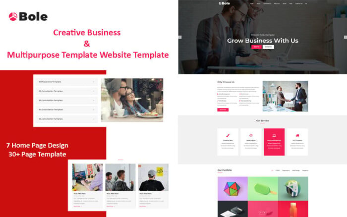 Bole - Template Situs Web Bisnis Kreatif & Serbaguna