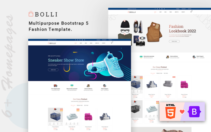 Bolli - Template Situs Web Bootsrap 5 Fashion Serbaguna