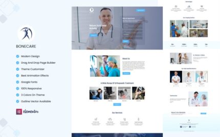 Bonecare - Orthopaedic Treatments Elementor Landing Page