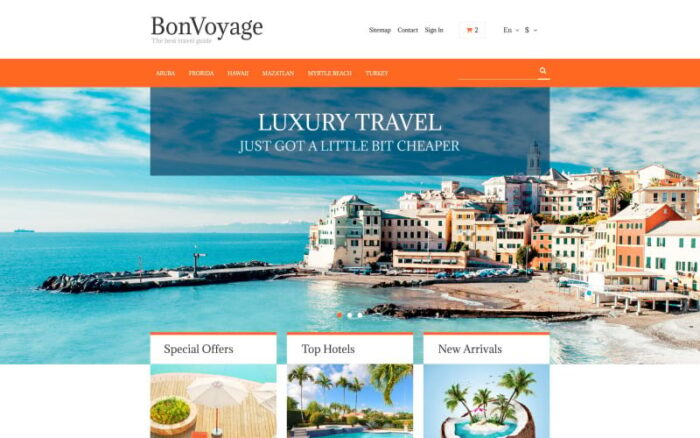 Tema PrestaShop BonVoyage